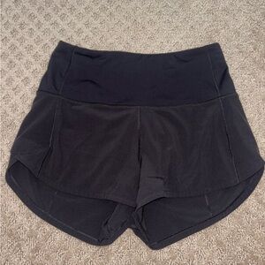 Lululemon Athletica High Rise Speed Up Shorts 2.5 inch inseam